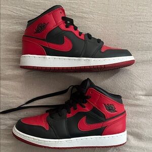 jordan 1 mid reverse bread 6 youth